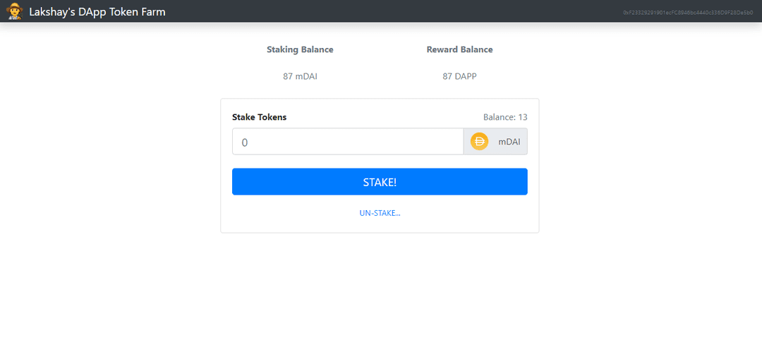 Defi Token Farm